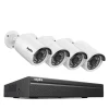 Online CCTV Sikkerhedssystem, 5MP/3MP Opløsning, IP66 Vandtæt, 4PCS 3MP, Ingen Sikkerhedsmonitorer & Videokameraer
