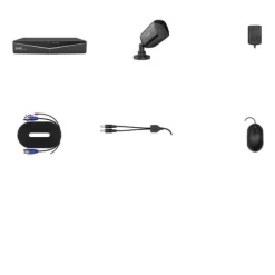 Sikkerhedsmonitorer & Videokameraer^CCTV-system, 8CH DVR, 2MP kamera, Ingen med 8 kameraer