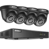 Best CCTV-system, 5MP opløsning, nattevisions teknologi,Sort, 4T Sikkerhedsmonitorer & Videokameraer