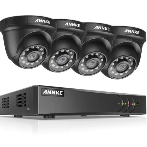 Best CCTV-system, 5MP opløsning, nattevisions teknologi,Sort, 4T Sikkerhedsmonitorer & Videokameraer