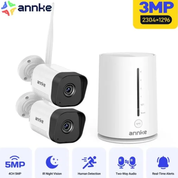 Best CCTV-system, trådløs teknologi, nattevisionskapacitet,2PCS Kamera Sikkerhedsmonitorer & Videokameraer