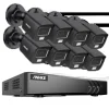 Sikkerhedsmonitorer & Videokameraer^8CH DVR CCTV Sikkerhedssystem, 5MP Ultra HD Opløsning, Infrarød Nattesyn,Ingen, 3K CMOS Kamera-c