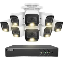 New 8CH DVR CCTV Sikkerhedssystem, 5MP Ultra HD Opløsning, Infrarød Nattesyn,3K CMOS Kamera-b, Ingen Sikkerhedsmonitorer & Videokameraer