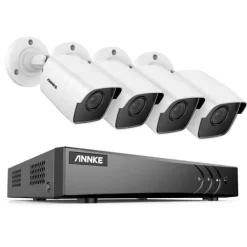Sikkerhedsmonitorer & Videokameraer^8CH DVR CCTV Sikkerhedssystem, 5MP Ultra HD Opløsning, Infrarød Nattesyn,Ingen, 5MP CMOS-kamera