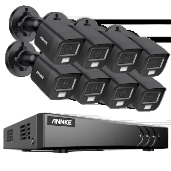 Hot 8CH DVR CCTV Sikkerhedssystem, 5MP Ultra HD Opløsning, Infrarød Nattesyn,4T, 3K CMOS Kamera-b Sikkerhedsmonitorer & Videokameraer