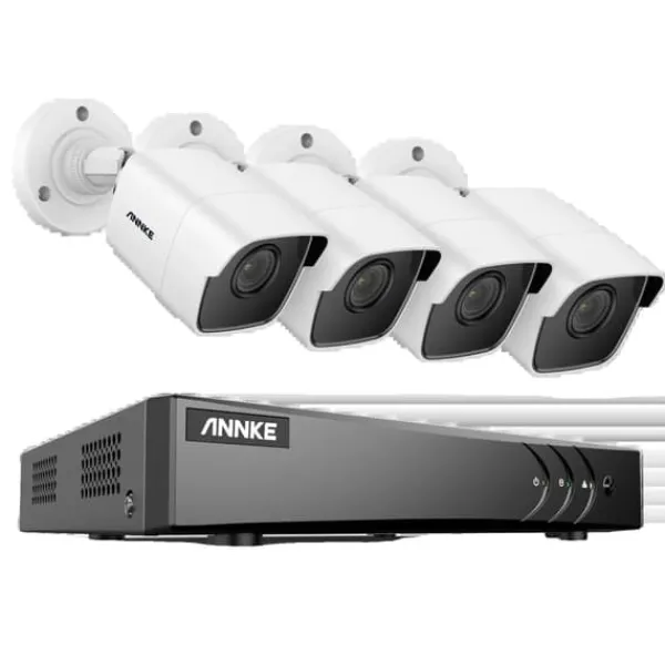 New 8CH DVR CCTV Sikkerhedssystem, 5MP Ultra HD Opløsning, Infrarød Nattesyn,5MP CMOS Kamera-a, 4T Sikkerhedsmonitorer & Videokameraer