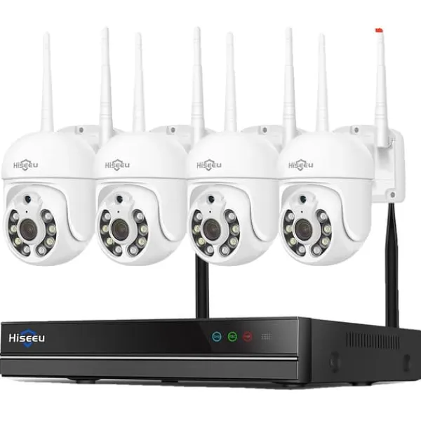 16CH NVR Sikkerhedssystem, 5MP Høj Opløsning, IP66 Vandtæt,EU stik, 16CH NVR 5MP 4 Cas, Ingen Sikkerhedsmonitorer & Videokameraer