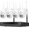Sale 16CH NVR Sikkerhedssystem, 5MP Høj Opløsning, IP66 Vandtæt,3T（udendørs sport）, Eu stik, 16CH NVR 5MP 4 Cas Sikkerhedsmonitorer & Videokameraer