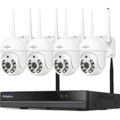 Sale 16CH NVR Sikkerhedssystem, 5MP Høj Opløsning, IP66 Vandtæt,3T(udendørs sport), Eu stik, 16CH NVR 5MP 4 Cas Sikkerhedsmonitorer & Videokameraer