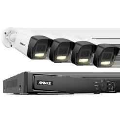 Best 8CH NVR Sikkerhedssystem, 8MP Høj Opløsning, Fjernadgangsfunktionalitet,2T, 8CH NVR 4PCS Kamera Sikkerhedsmonitorer & Videokameraer