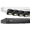 Discount 8CH Overvågningskamera System, 12MP Opløsning, Smart Menneske- og Køretøjsdetektion,8CH 4Pcs Kamera-b, 4T Sikkerhedsmonitorer & Videokameraer