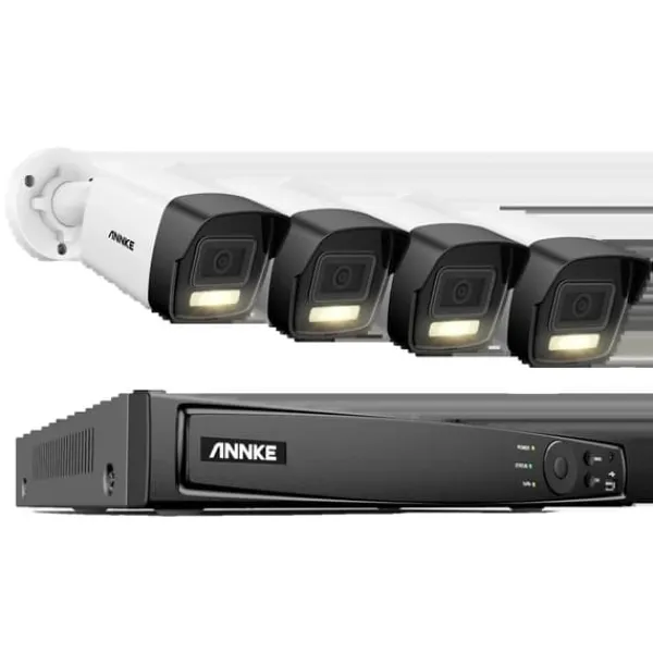 Best 8CH Overvågningskamera System, 12MP Opløsning, Smart Menneske- og Køretøjsdetektion,1T, 8CH 4Pcs Kamera-a Sikkerhedsmonitorer & Videokameraer