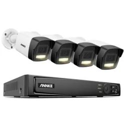 Best 8CH Overvågningskamera System, 12MP Opløsning, Smart Menneske- og Køretøjsdetektion,1T, 8CH 4Pcs Kamera-a Sikkerhedsmonitorer & Videokameraer