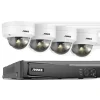 Sikkerhedsmonitorer & Videokameraer^8CH Overvågningskamera System, 12MP Opløsning, Smart Menneske- og Køretøjsdetektion,8CH 4Pcs Kamera-c, 4T