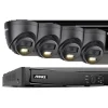 Best 8CH Overvågningskamera System, 12MP Opløsning, Smart Menneske- og Køretøjsdetektion,8CH 4Stk Kamera, Ingen Sikkerhedsmonitorer & Videokameraer