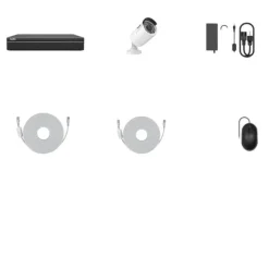 Discount 8CH POE Sikkerhedskamera System, 3MP Høj Opløsning, 30m Nattesyn,Som billedet Sikkerhedsmonitorer & Videokameraer