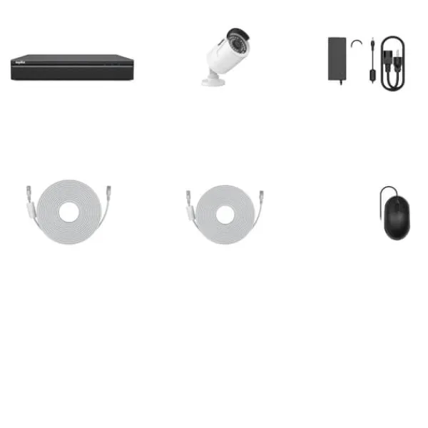 Discount 8CH POE Sikkerhedskamera System, 3MP Høj Opløsning, 30m Nattesyn,Som billedet Sikkerhedsmonitorer & Videokameraer