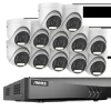 Sikkerhedsmonitorer & Videokameraer^16CH Sikkerhedskamera System, 5MP Høj Opløsning, Avanceret Bevægelsesdetektion,16CH 12PCS Sæt, Ingen