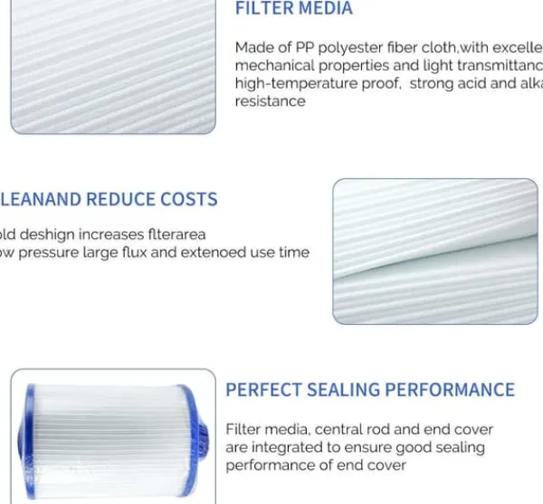 Pool- & Spatilbehør^CH-940 Spa Filter Udskiftning, Multi-Model Kompatibel, til boblebad/spa, 1 1/2-tommer SAE gevind, 2-pak