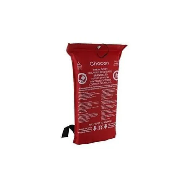Brandtæppe^CHACON Brandtæppe - Glasfiber - 120 cm - Rød