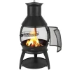 Outlet Chiminea, 50x110 cm, Sort, Jern Pejse