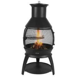 Outlet Chiminea, 50x110 cm, Sort, Jern Pejse