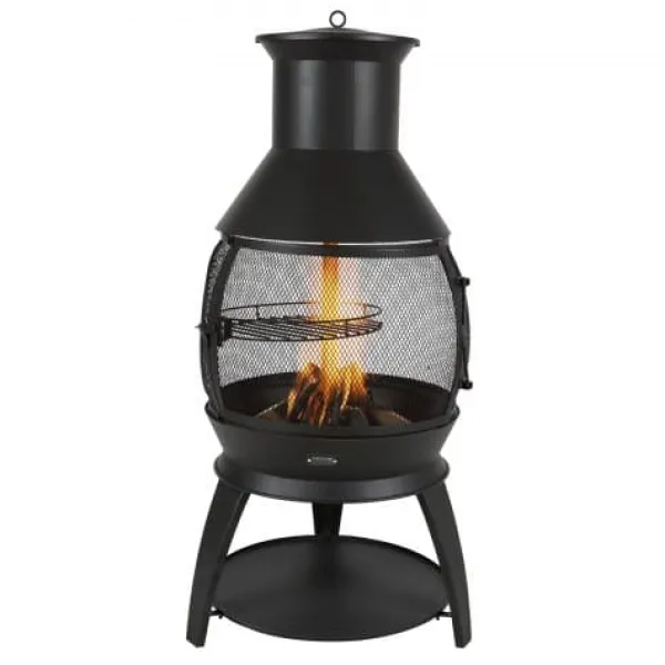 Outlet Chiminea, 50x110 cm, Sort, Jern Pejse