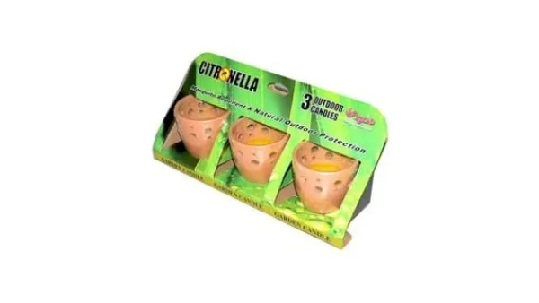 Discount Citronella Terrakotta Krukker Sæt med 3 Insektmiddel & Dyreafvisende Middel