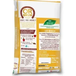 Jord & Sand^Citrus- og middelhavsplantejord - BRUN GULD - OBRTAGR6U - 6L - Oliventræer, palmer og cycas