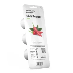 Clearance Click and Grow Smart Garden Refill 3-pakke - Chilipeber Kit Til Plante- & Urtedyrkning