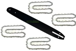 38cm 1,5mm 0,325" 64TG Sværd +4 kæde for LIDL Parkside Dewalt Florabest Havemaskiner