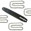 Outlet 25cm 1,3mm 3/8 40TG Sværd +4X kæde for Parkside PHSHE 900 B2 / PKSA 20-Li A1 Havemaskiner