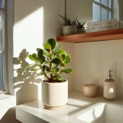 Krukkeplanter Indendørs^Crassula sukkulent plante - Crassula ovata - Højde 15-25cm - ø12cm
