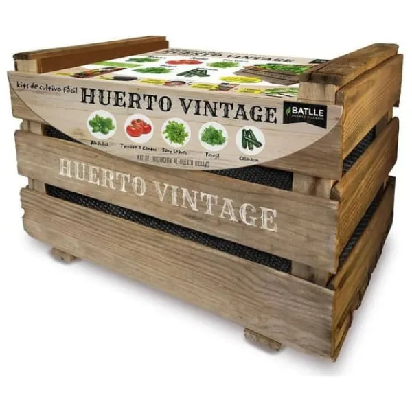 New Cultivation Set aGreen Vintage 50 x 35 x 30 cm 10 kg Kit Til Plante- & Urtedyrkning