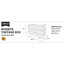 New Cultivation Set aGreen Vintage 50 x 35 x 30 cm 10 kg Kit Til Plante- & Urtedyrkning