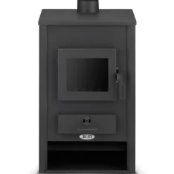 CV Brændeovn - stål - fritstående - 15kw Brændeovne