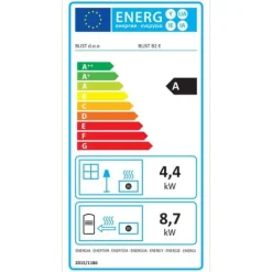 CV Brændeovn - stål - fritstående - 15kw Brændeovne