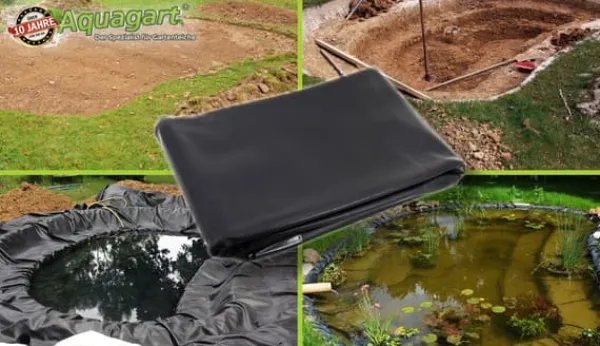 Clearance Dam liner PVC 10 m x 2 m 1,0 mm Sort Have dam liner Springvand & Damme
