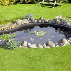 Springvand & Damme^Damforing 10x15 fod, 45 mil tykkelse, fleksibel EPDM. Perfekt til fiskedamme, vandfald og springvand. Sort farve.