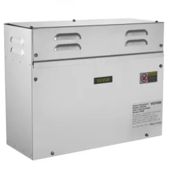 Dampgenerator, 6kW sauna damper med LED digitalt display, 39,5x15,3x31,3 cm, rustfrit stål Sauna