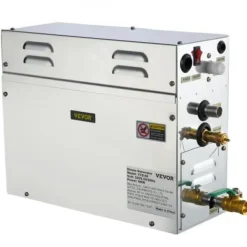 Dampgenerator, 6kW sauna damper med LED digitalt display, 39,5x15,3x31,3 cm, rustfrit stål Sauna