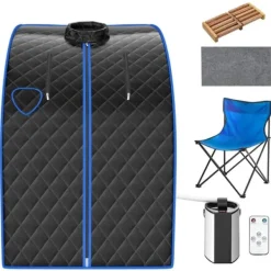 Hot Dampsauna, 78x87x101 cm, Sort Sauna