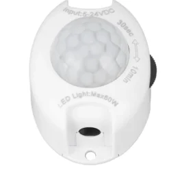 Bevægelsesdetektorer^DC-stik Induktionskontakt til menneskelig krop Infrarød Justerbar LED-lysstrimmeldetektorkontakt 5‑24V 60W