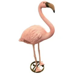 Havedekorationer^Dekorativ havefigur Ubbink Harpiks Lyserød flamengo