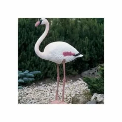 Havedekorationer^Dekorativ havefigur Ubbink Harpiks Lyserød flamengo