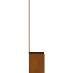 Krukker & Plantebeholdere^Dekorativ havprivatskærm i stål - Elegant mønster | Størrelse: 50 x 140 cm | Farve: Rusten