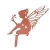Hot Dekorativa trädgårdsstakar Fairy Silhouette Metal Yard Stakes Arts Utomhus Trädgårdsdekor Vårdekor Havedekorationer