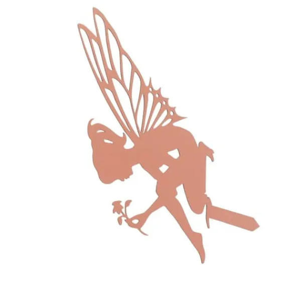Hot Dekorativa trädgårdsstakar Fairy Silhouette Metal Yard Stakes Arts Utomhus Trädgårdsdekor Vårdekor Havedekorationer