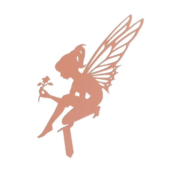 Hot Dekorativa trädgårdsstakar Fairy Silhouette Metal Yard Stakes Arts Utomhus Trädgårdsdekor Vårdekor Havedekorationer