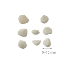 Clearance Dekorative sten, 5-15 mm, hvid, marmor Havesten & Trædesten